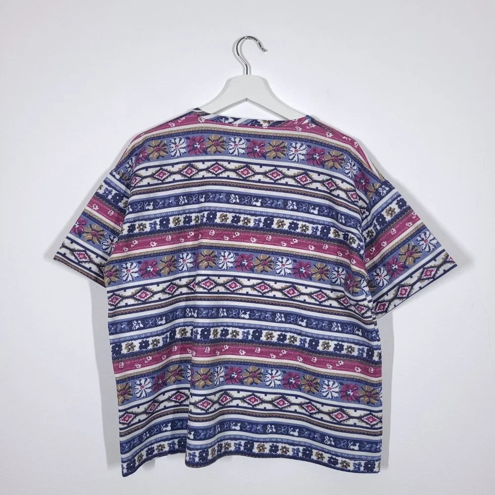 90s Ribbed Patterned Tee - Picture 5 of 7